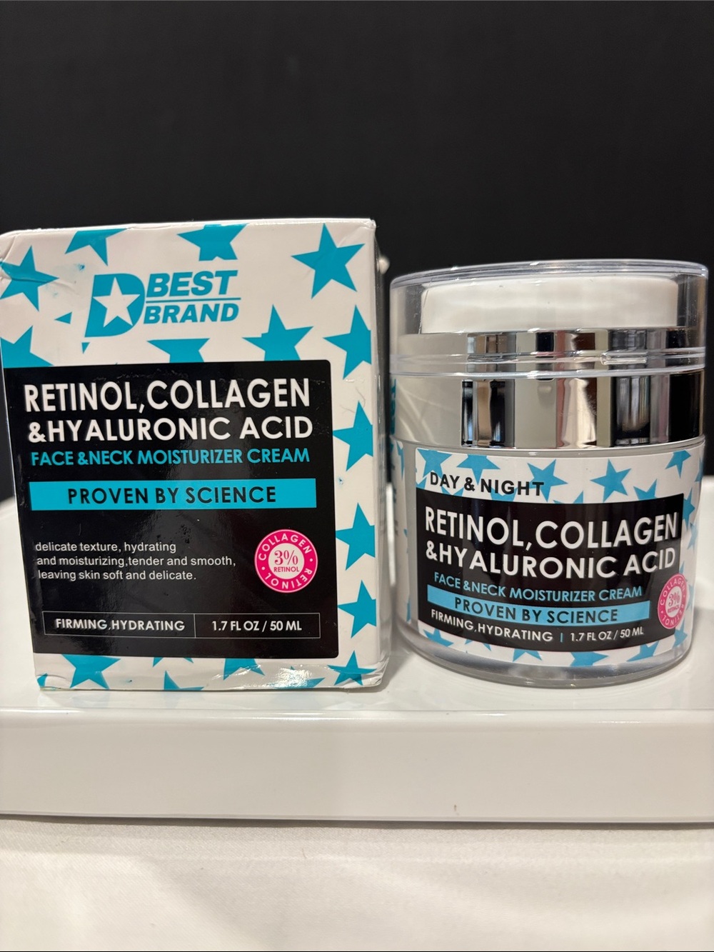 Retinol, Collagen & Hyaluronic Acid Face & Neck Moisturizer Cream